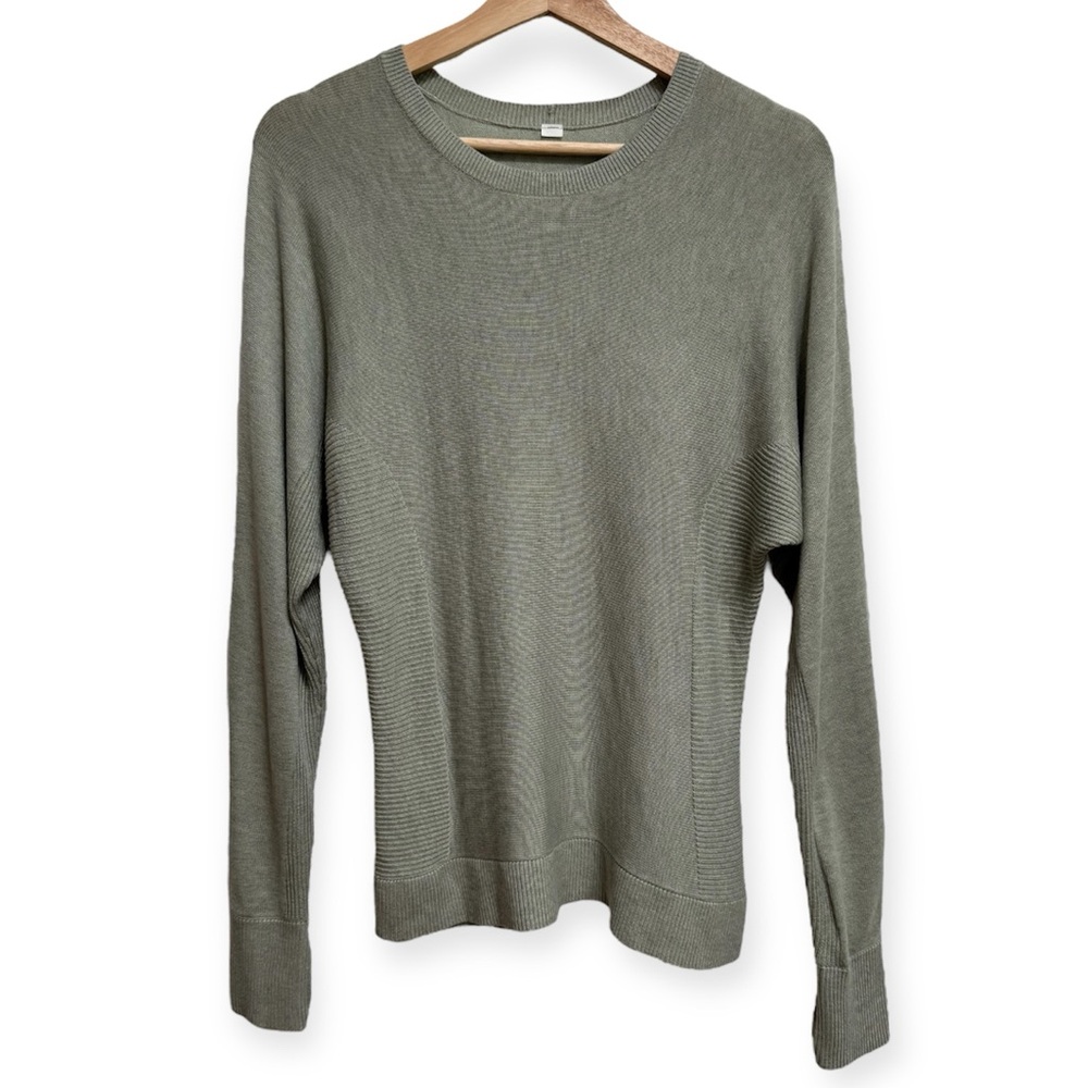 Lululemon Cashlu Knit Pullover Batman Sweater Thumb Holes